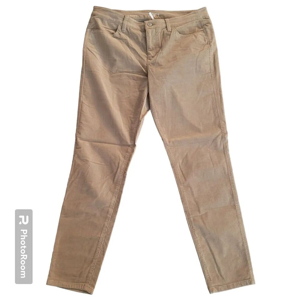 Loft Super Skinny Corduroy Jeans Women's Size 31/12 Tan Stretch Lightweight